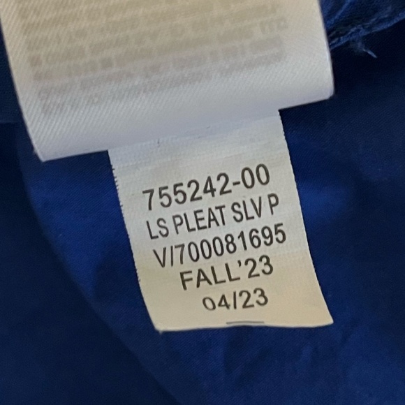 BANANA REPUBLIC | Like New Cobalt Blue Cotton Paxton Poplin Mini Dress | Size XS - Picture 12 of 12